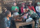 Negara Hadir di Okbibab, Yonif 407/PK Gotong Royong dan Bantu Kesehatan Warga