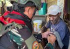 Pos Tarup Yonif 734/SNS Periksa Kesehatan Warga Marantikin, Hadirkan Kepedulian di Pedalaman Papua